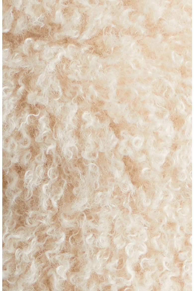 Quilted Faux Fur & Virgin Wool & Cashmere Down Vest, Alternate, color, BEIGE