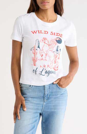 L'AGENCE Eliza Wild Side Graphic T-Shirt