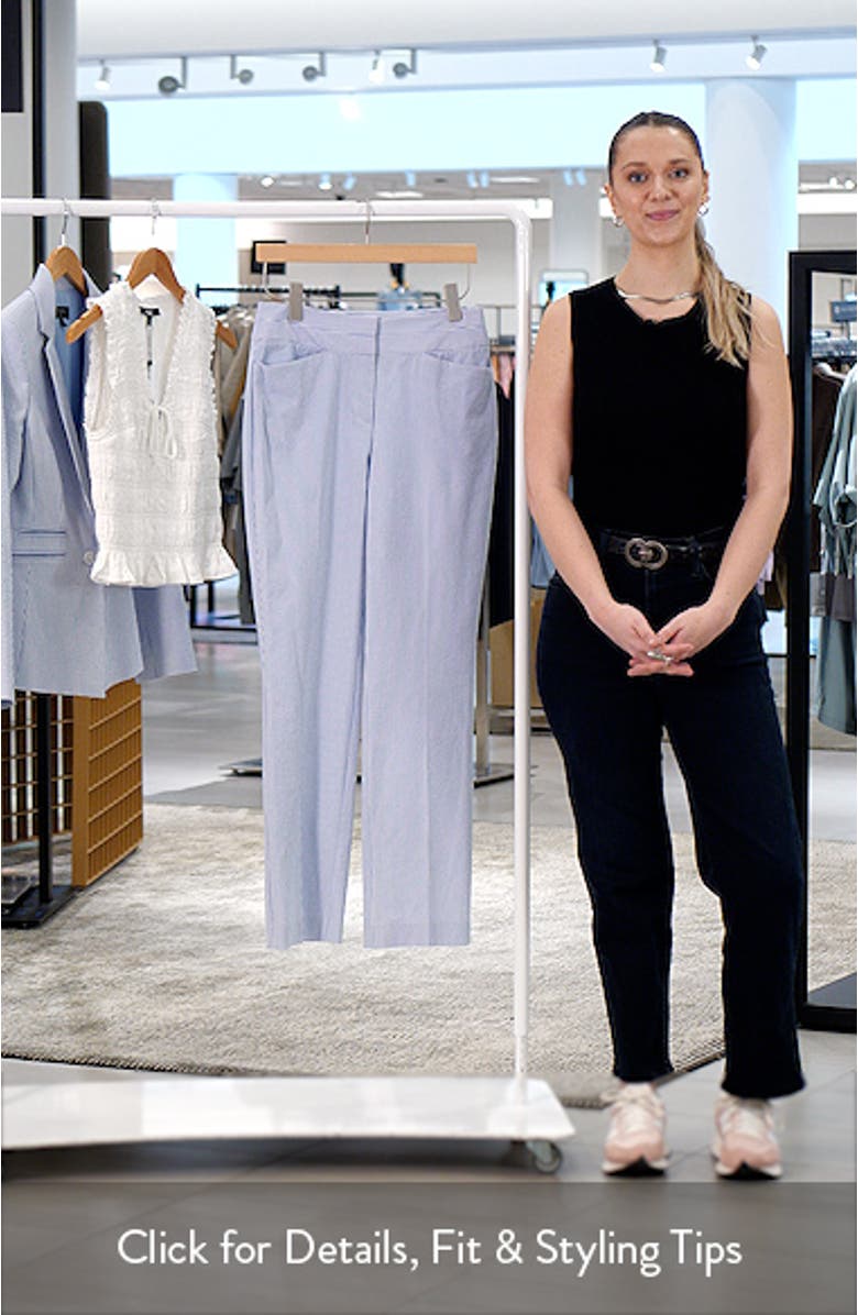 Stripe Bootcut Seersucker Pants, sales video thumbnail