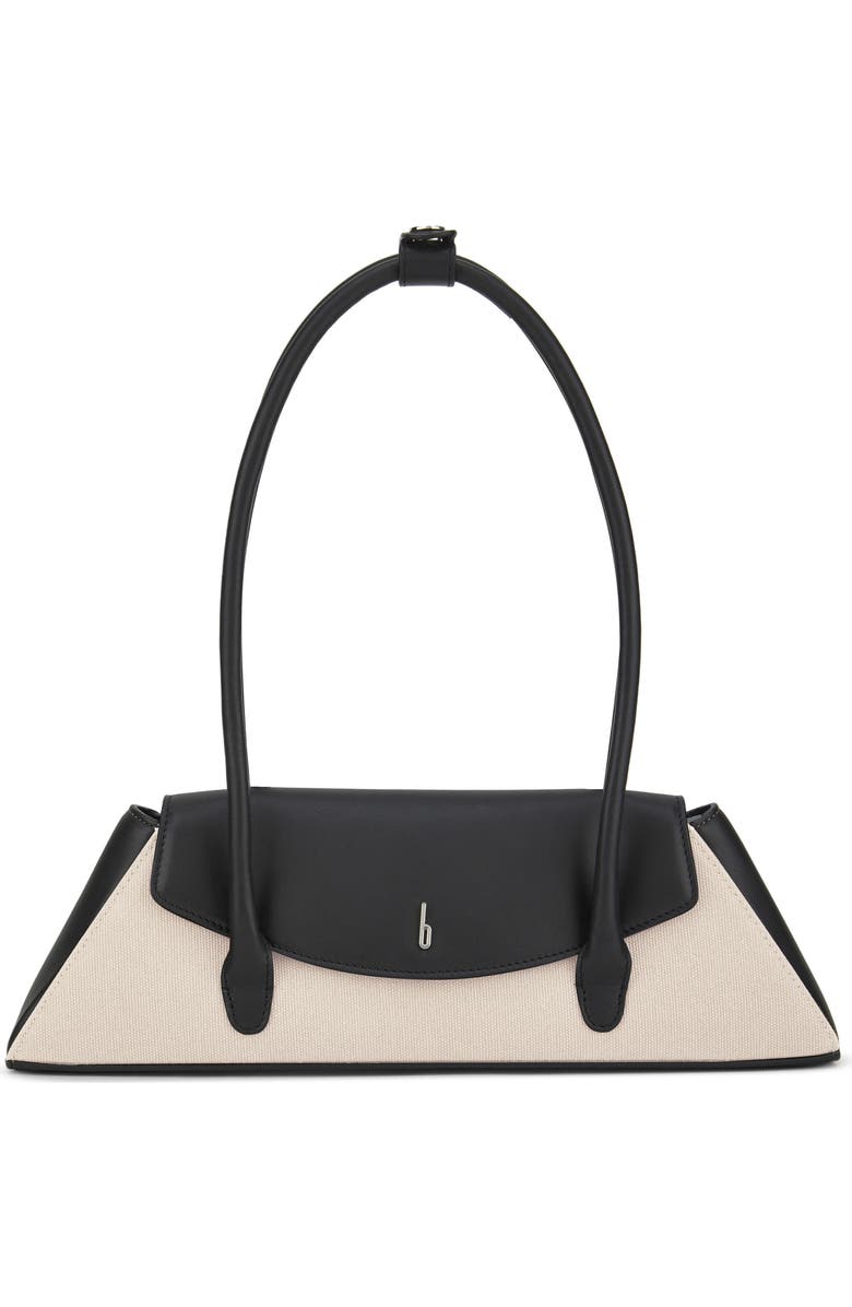 behno Diana Canvas Shoulder Bag, Main, color, Sand/ Black