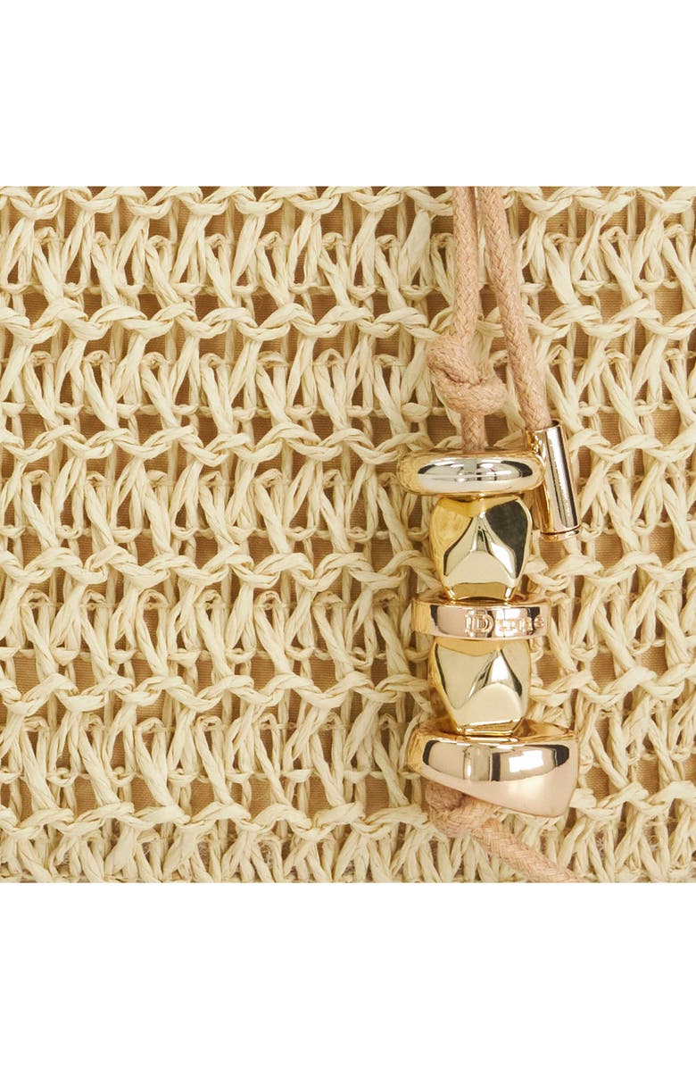 Dune London Damara Raffia Tote, Alternate, color, Natural