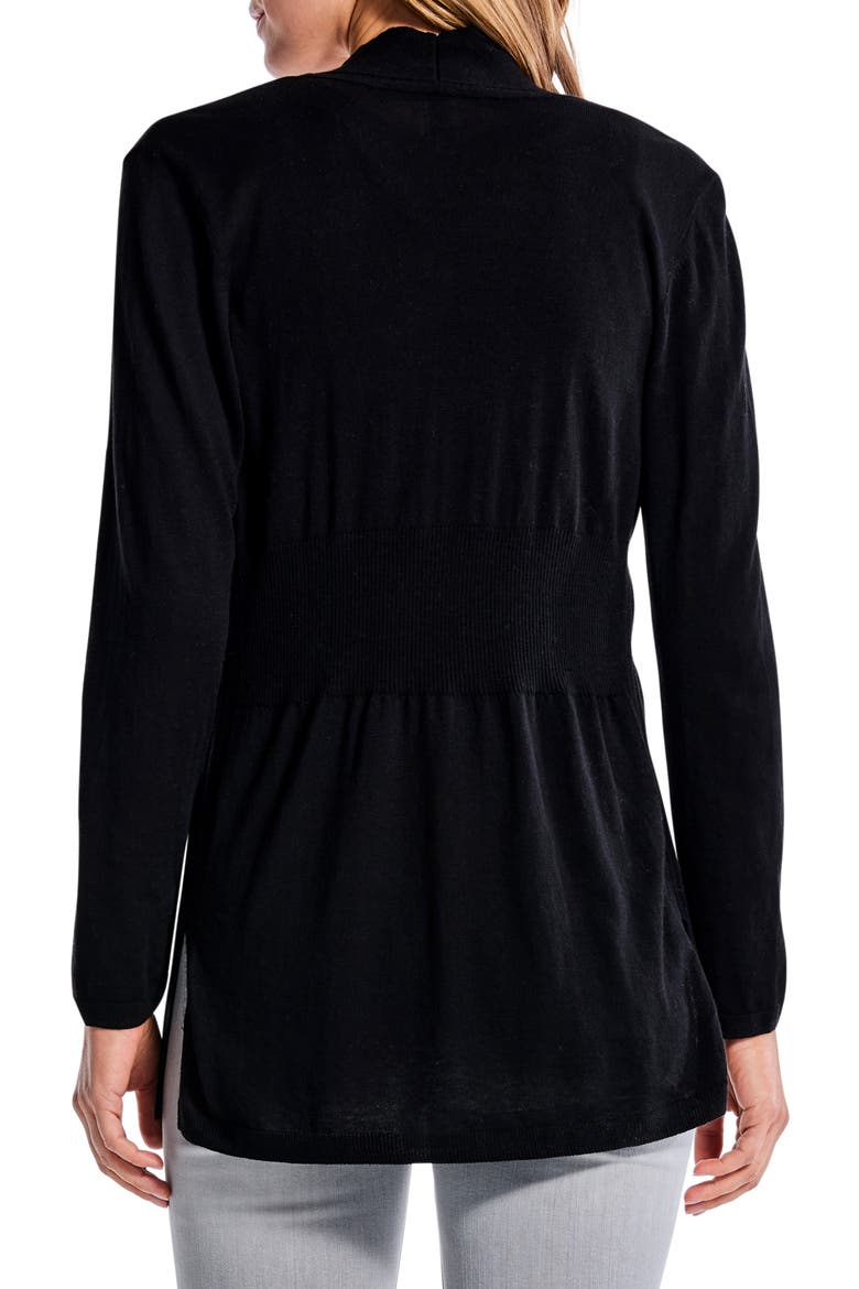 All Year Open Front Cardigan, Alternate, color, BLACK ONYX