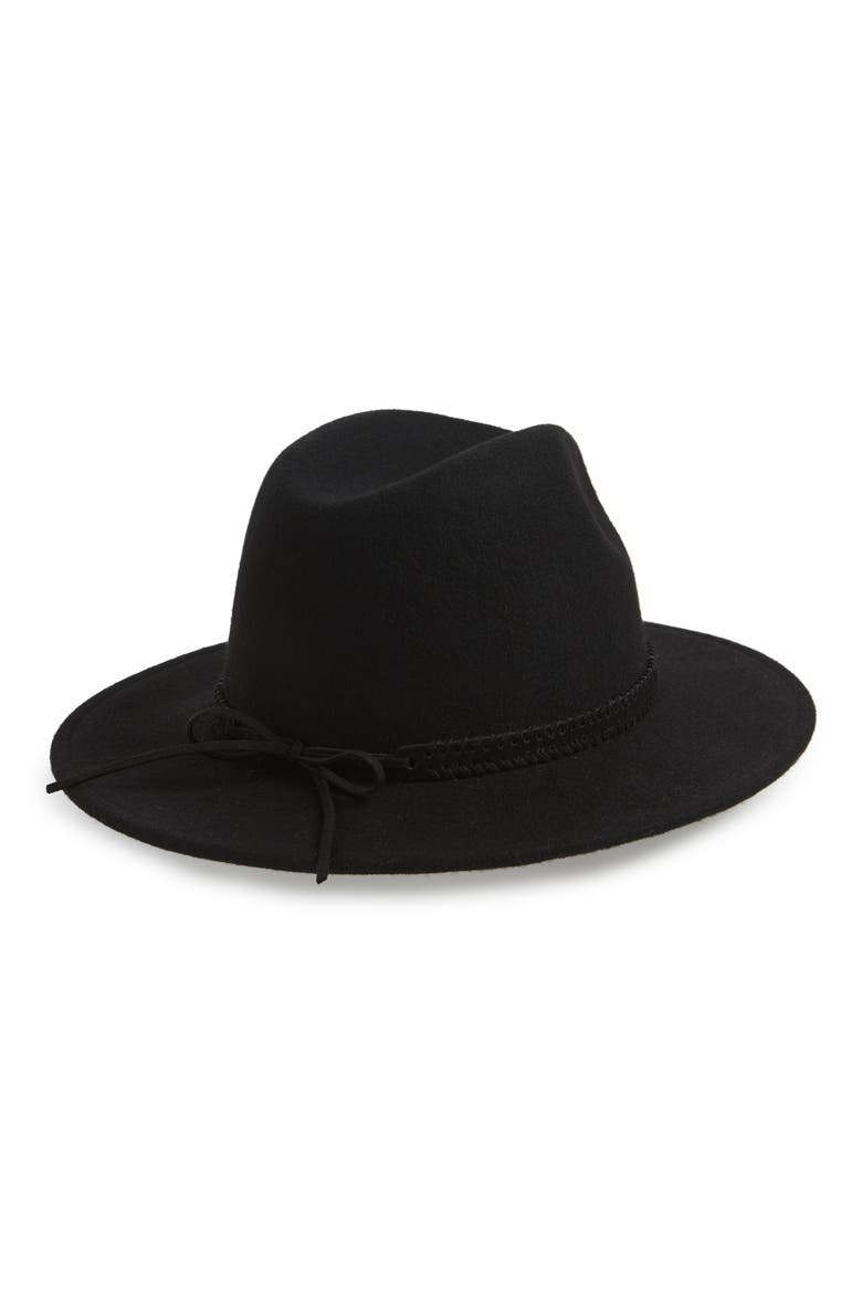 Felt Panama Hat, Alternate, color, BLACK