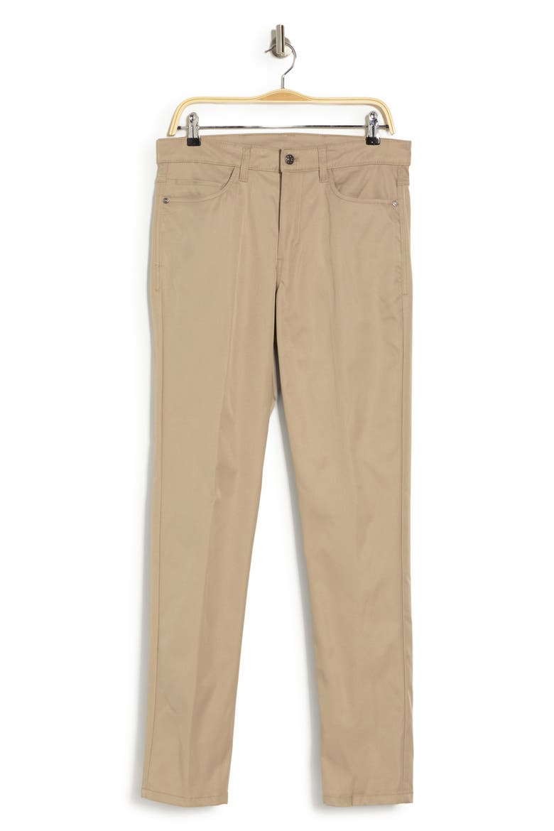 Soft Micro Twill Stretch Pants, Alternate, color, TAN