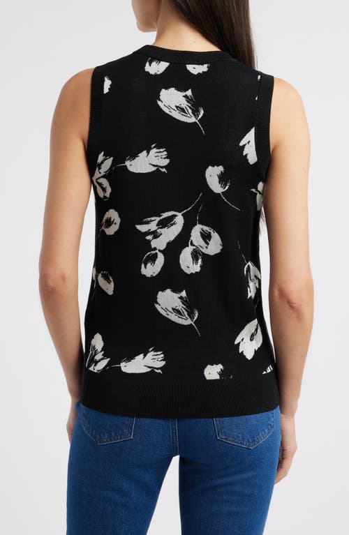 Hugo Boss Merino Wool Knitted Top With Tulip Jacquard
