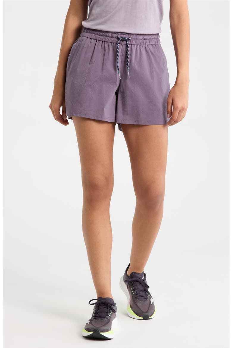 Merino Wool Blend Drawstring Shorts, Main, color, PURPLE STORM