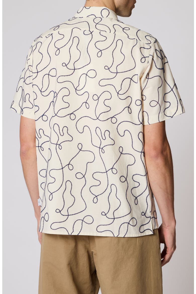 Casual Fit Camp Shirt, Alternate, color, 02 OFF WHITE