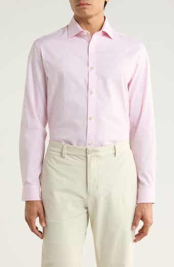 Michael Kors Slim Fit Yarn Dye Dress Shirt
