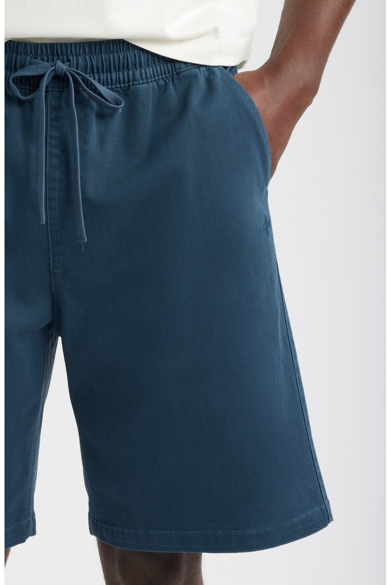 Peninsula Cotton Twill Drawstring Shorts, Alternate, color, NAVY