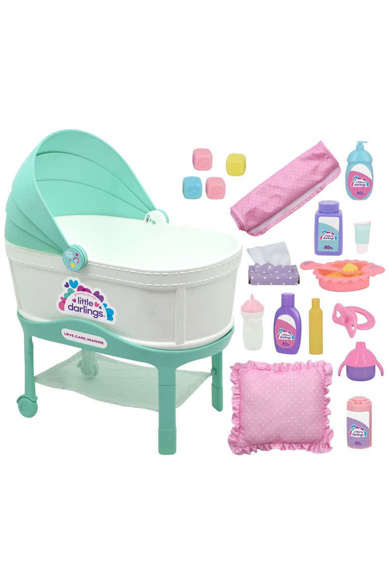 12" Bassinet Baby Doll Set, Alternate, color, Multicolored