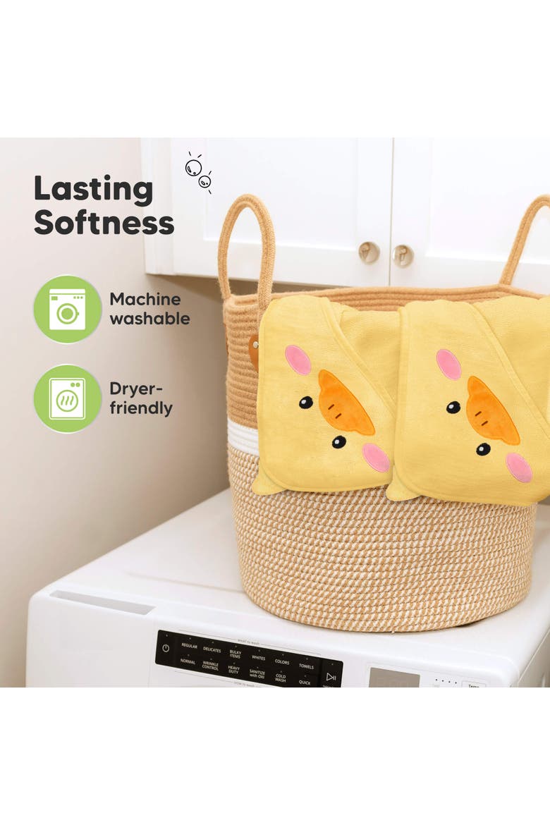2-Pack Cuddle Baby Hooded Towel, Alternate, color, Duck