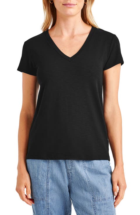 Kate Slub V-Neck T-Shirt