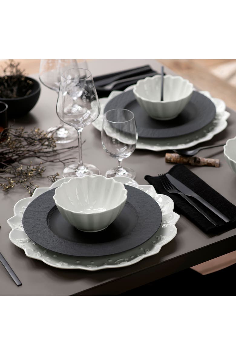 Manufacture Rock Salad Plate, Alternate, color, black