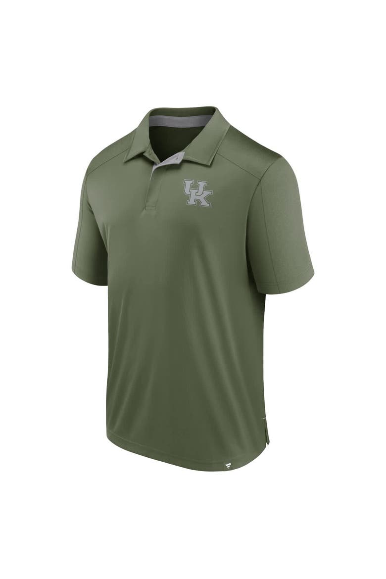 Men's Fanatics Olive Kentucky Wildcats OHT Military Appreciation Defender Polo, Alternate, color, Olive