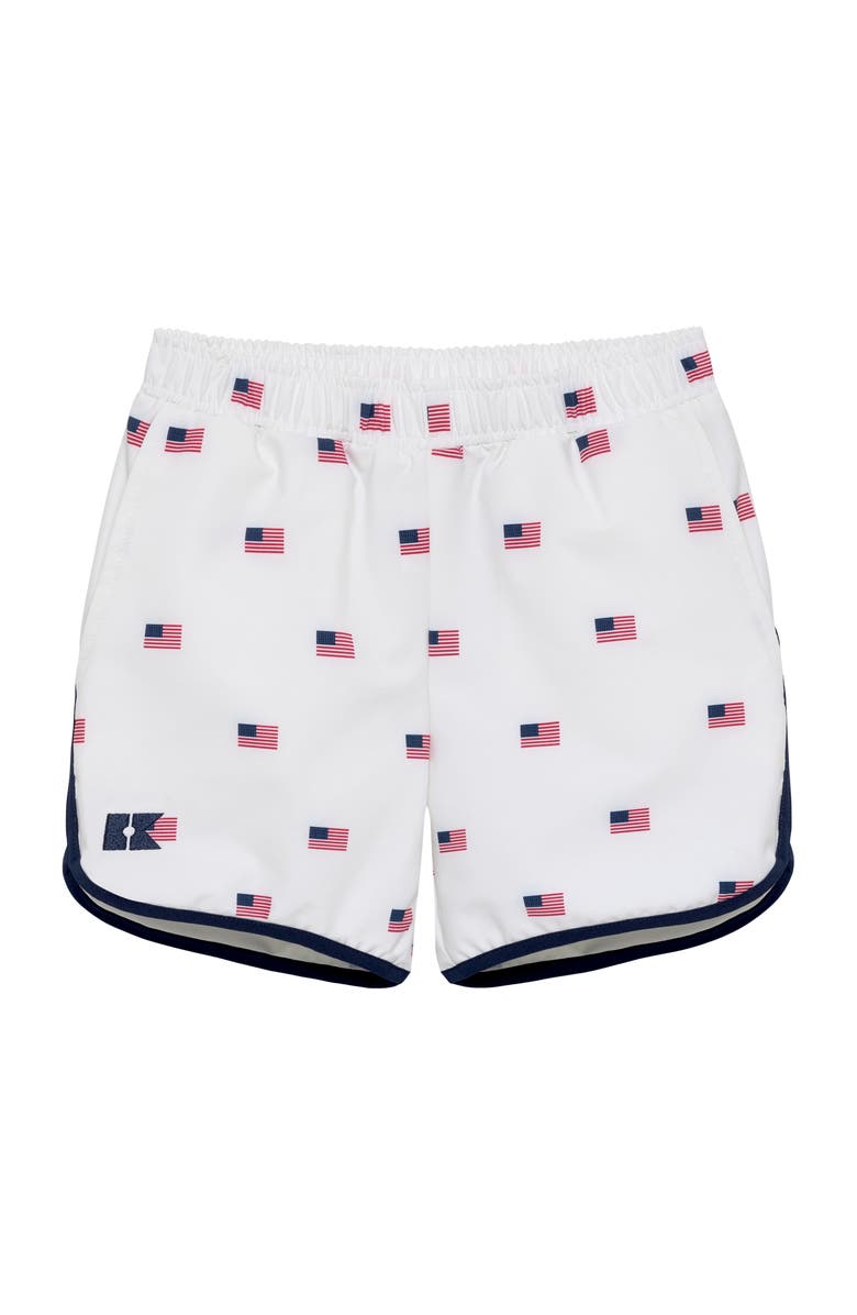 Courtside Kids Boys Retro Super Short, Main, color, Flag