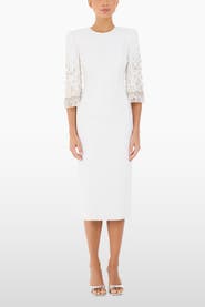Jenny Packham Ebba Crystal-Embellished Midi Dress