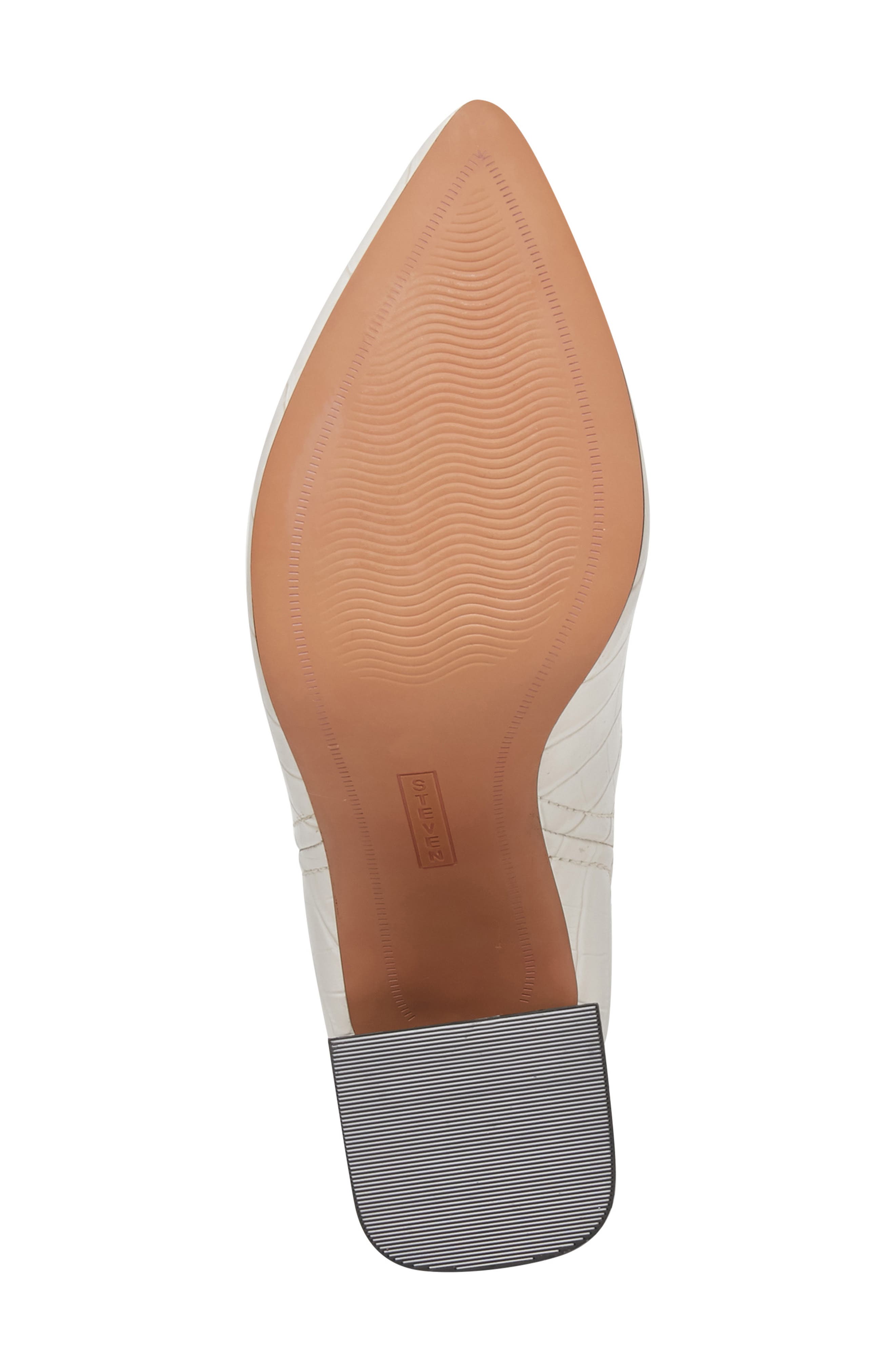 Steven New York Nico Chelsea Boot, Alternate, color, Bone Faux Patent