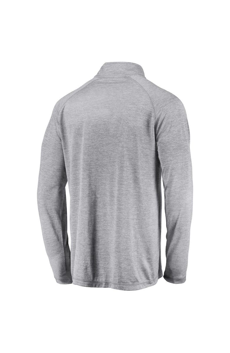 FANATICS Men's Fanatics Branded Gray San Diego Padres Primary Logo Quarter-Zip Raglan Jacket, Alternate, color,