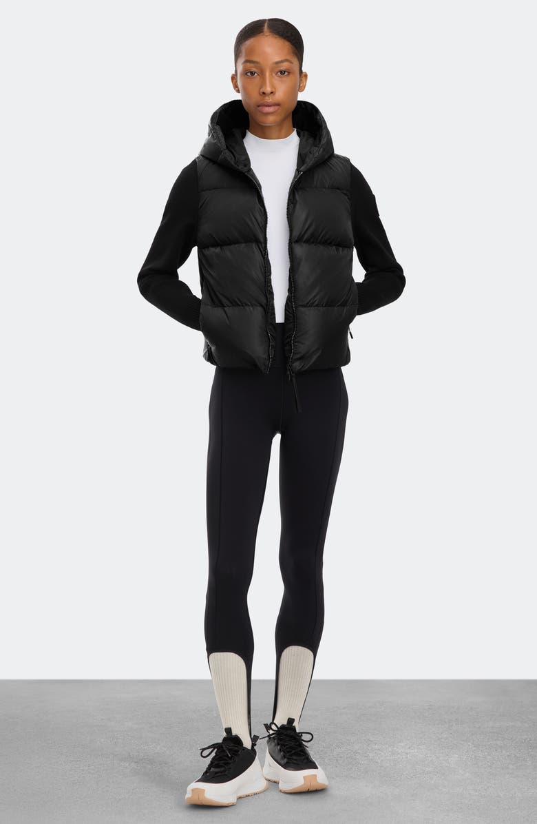 Canada Goose Hybridge Mixed Media 750 Fill Power Down Puffer Jacket, Alternate, color, Black