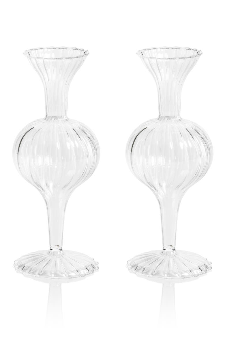 Monet Optic Set of 2 Vases, Main, color, CLEAR