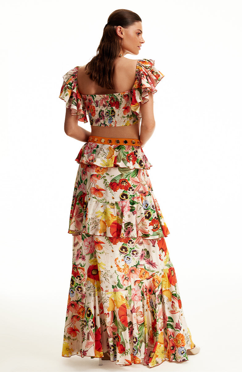 Luna B Sally Skirt, Alternate, color, Printed Ecru