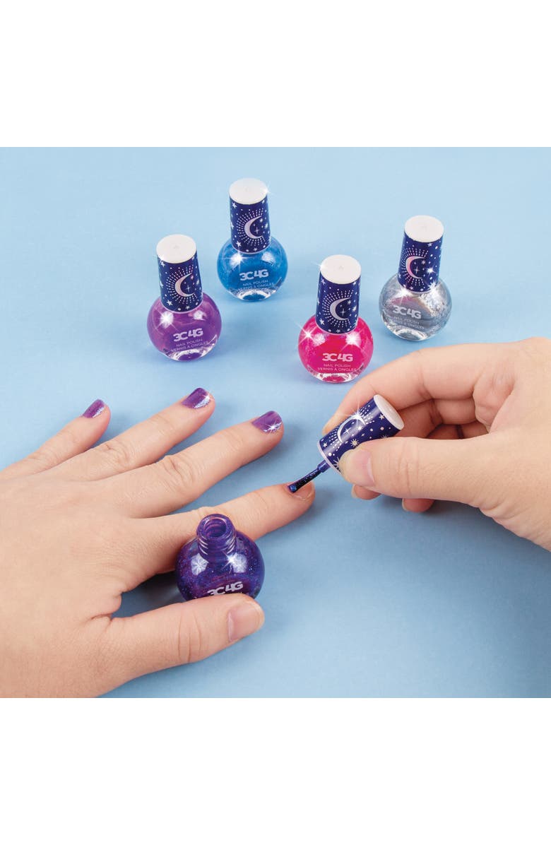Three Cheers For Girls 3C4G Celestial Nail Polish Hexagon 5 Bottles Of Glittering Polish, Alternate, color,