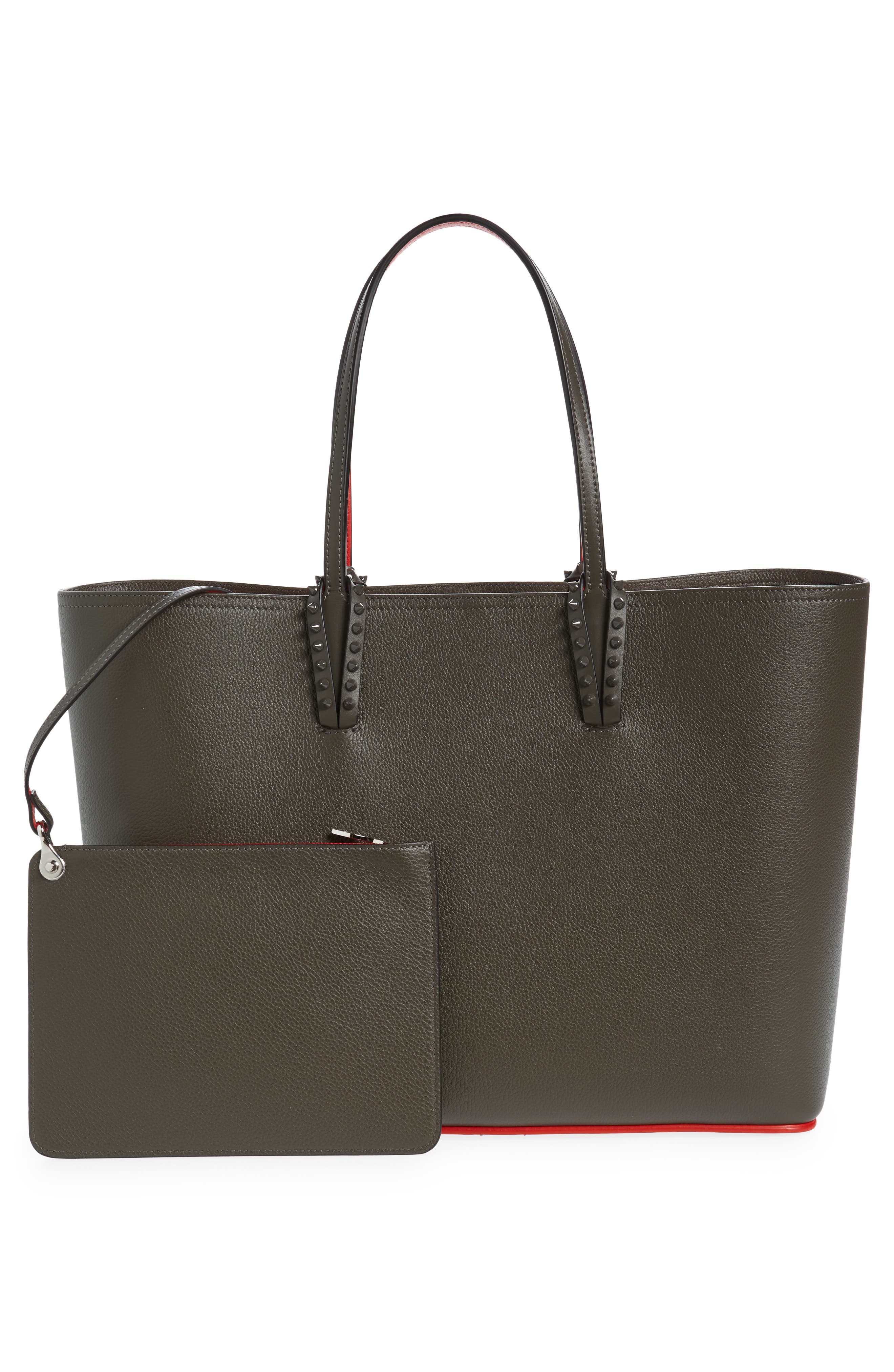 Christian Louboutin Cabata Calfskin Leather Tote, Alternate, color, 