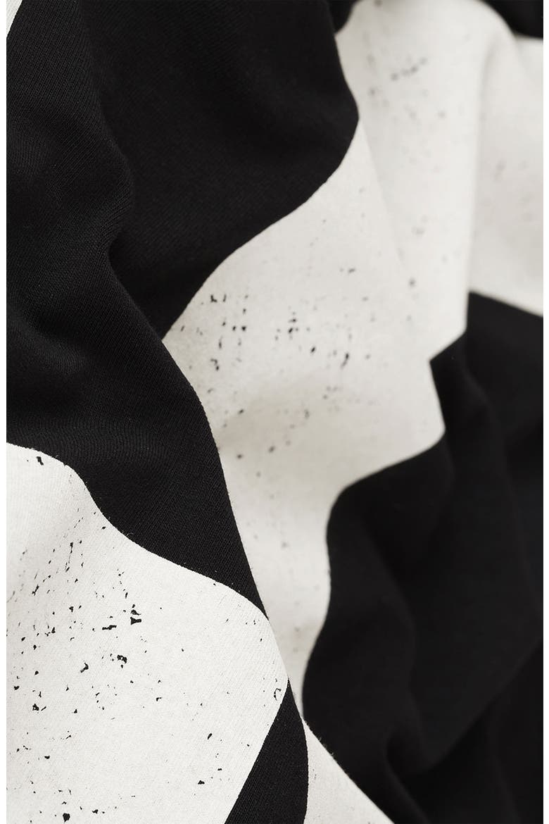 'Love' Print Midi Skirt, Alternate, color, BLACK