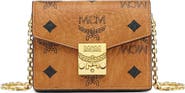 MCM Tracy Chain Card Wallet in Visetos
