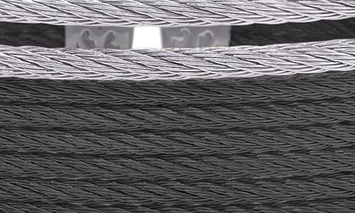 Alor ® Stacked Cable Cuff Bracelet In Black/grey