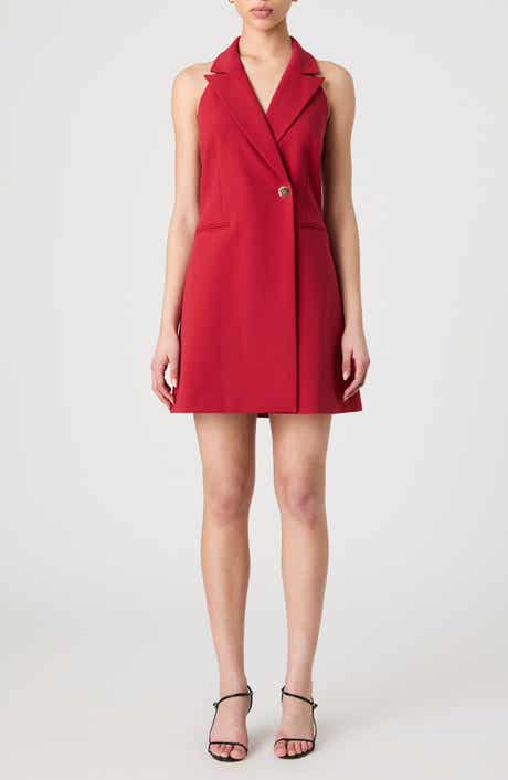 French Connection Whisper Halter Neck Blazer Minidress