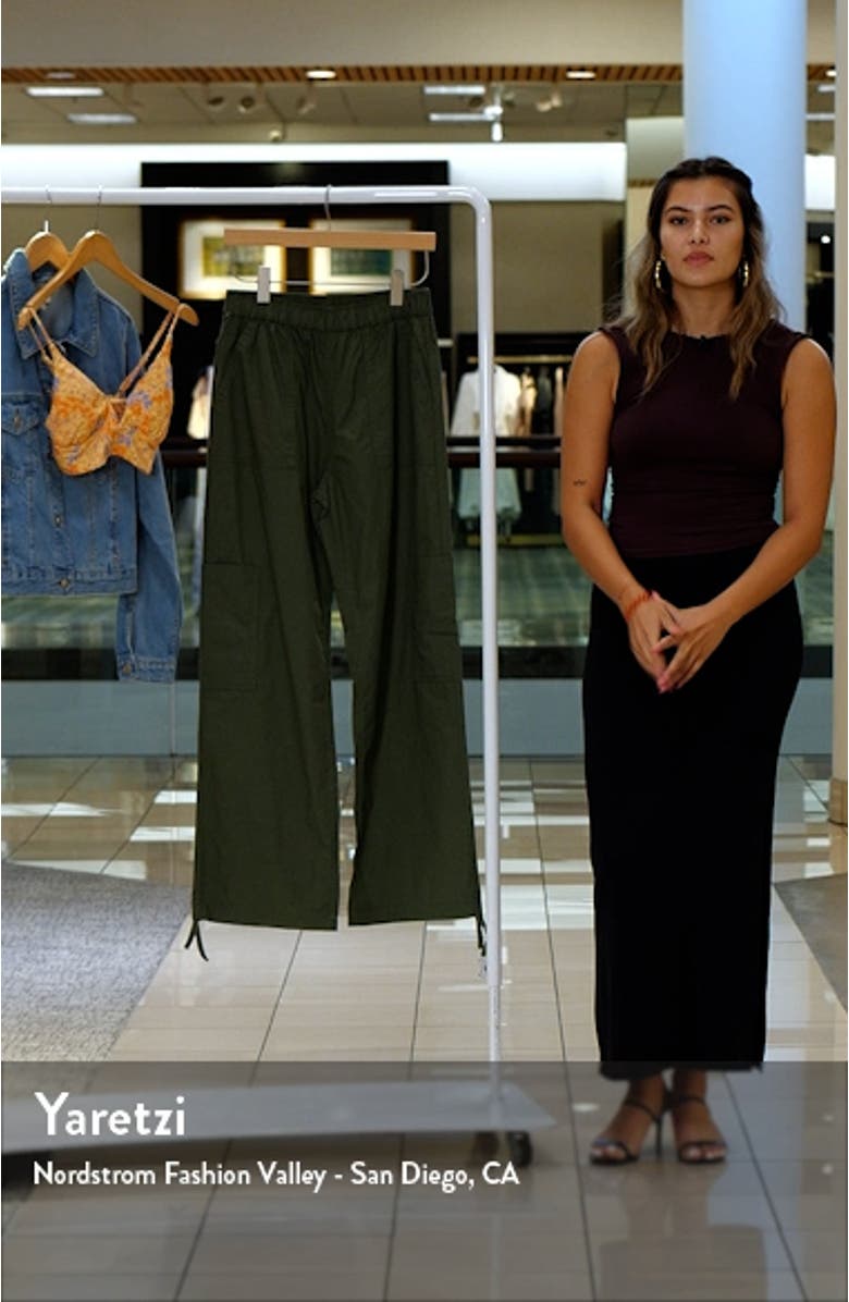 Pull-On Cotton Poplin Cargo Pants, sales video thumbnail