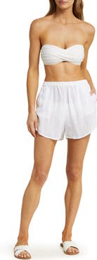 Vitamin A® Tallows Linen Cover-Up Shorts