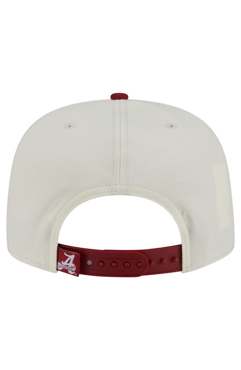 New Era Men's New Era White Alabama Crimson Tide Collegiate 9FIFTY A-Frame Snapback Hat, Alternate, color, White