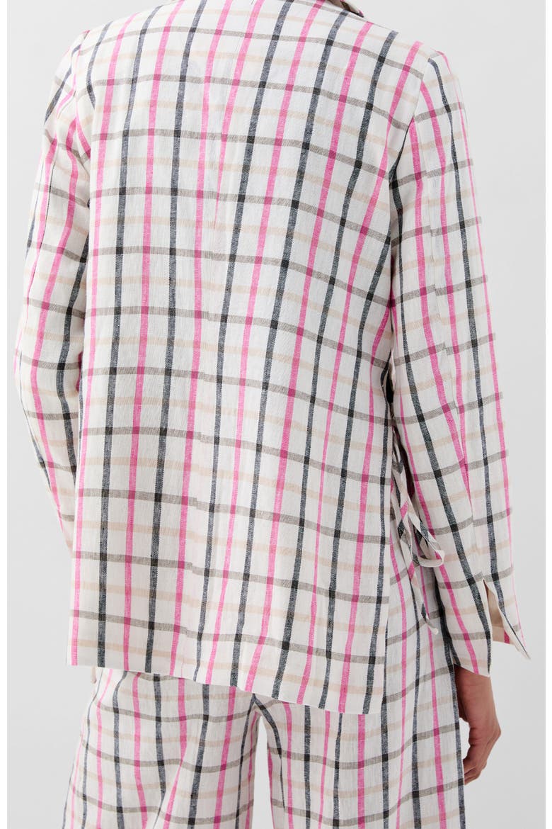 Vichy Blazer, Alternate, color, Black-Pink