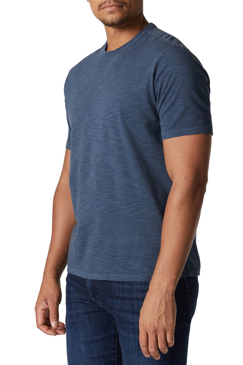 Slub Cotton Crewneck T-Shirt, Alternate, color, DARK DENIM