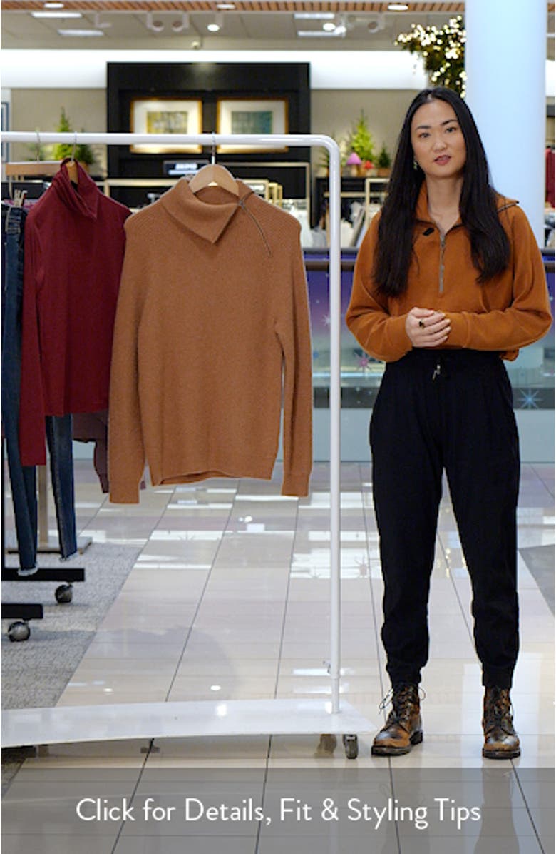 Asymmetric Half Zip Sweater, sales video thumbnail