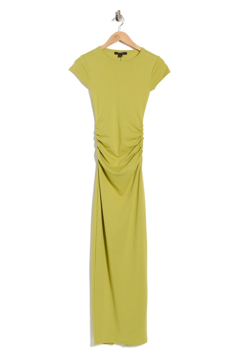 Katarina Slim Fit Cap Sleeve Maxi Dress, Alternate, color, UNITY GREEN