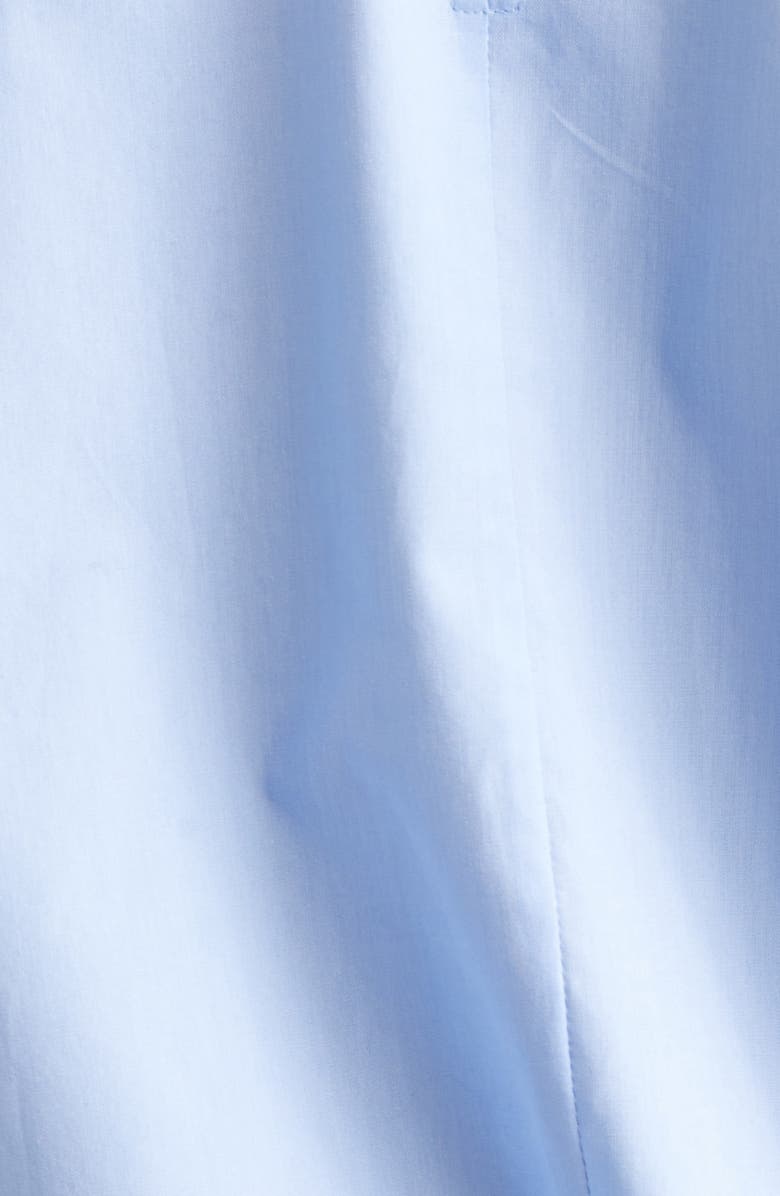 Marni Pintuck Peplum Poplin Button-Up Shirt, Alternate, color, Iris Blue