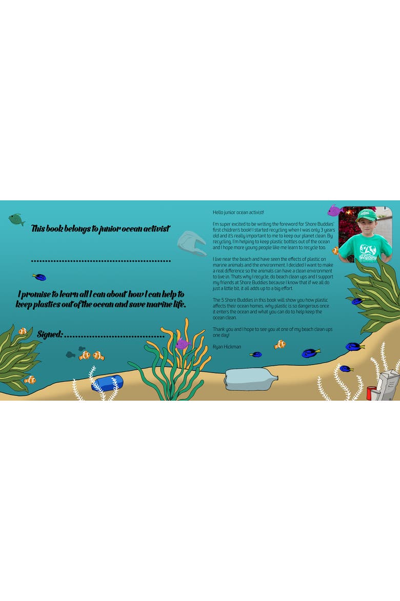 'Shore Buddies & The Plastic Ocean Children's Hardcover Picture Book 35, Alternate, color, Multicolored