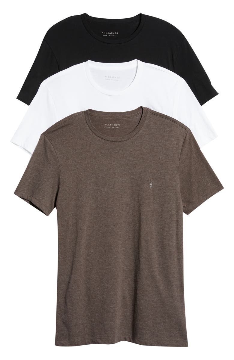 AllSaints Tonic 3-Pack Short Sleeve Crewneck T-Shirt, Main, color, 