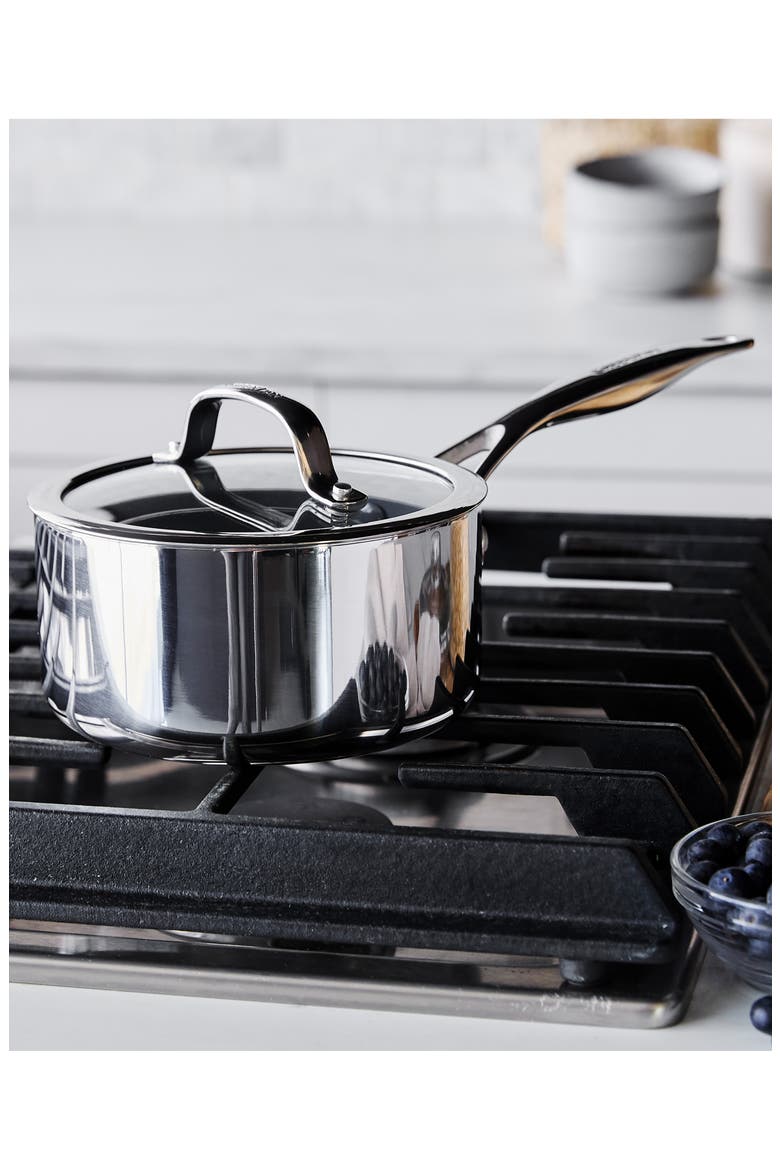 Valencia Pro 1.5-Quart Stainless Steel Saucepan with Lid, Alternate, color, STAINLESS STEEL