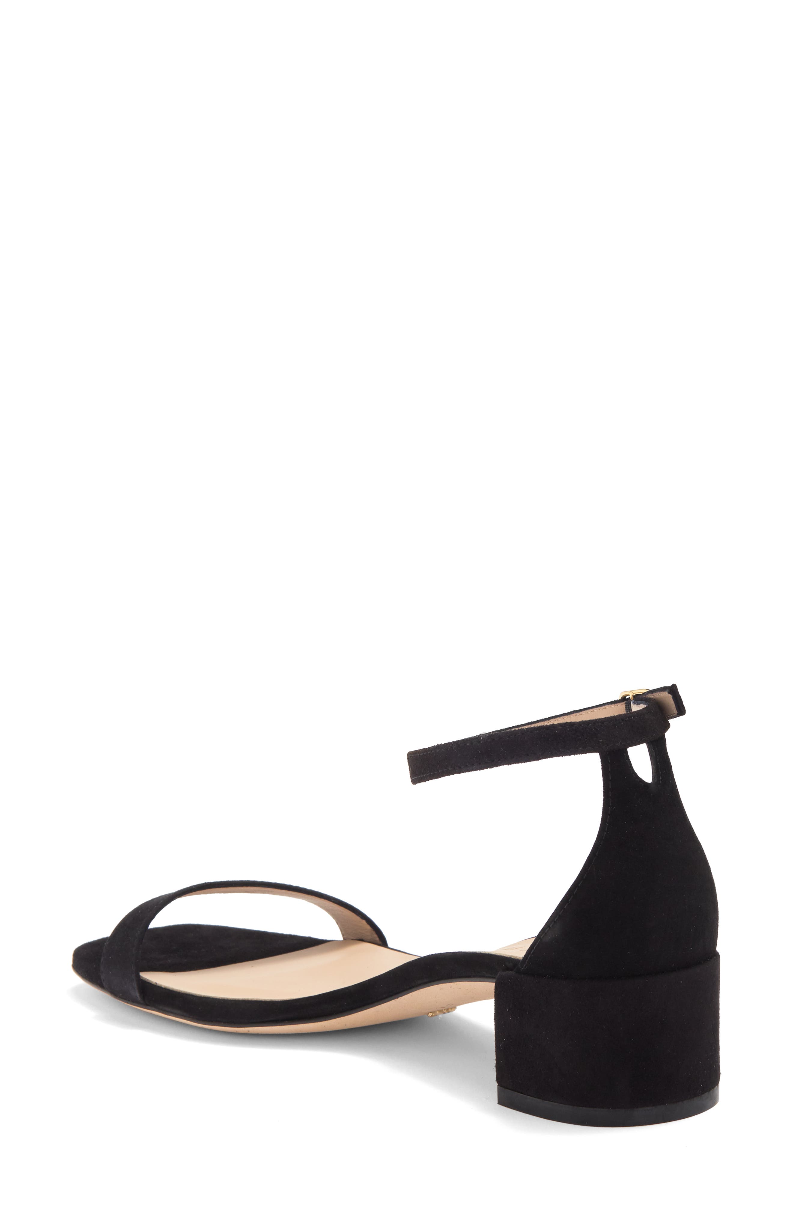 Nudistcurve 35 Block Heel Sandal, Alternate, color, BLACK