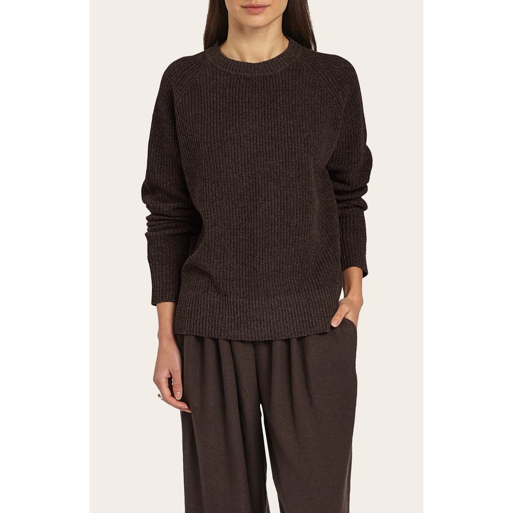 Oyun Romy Ribbed Crew In Espresso