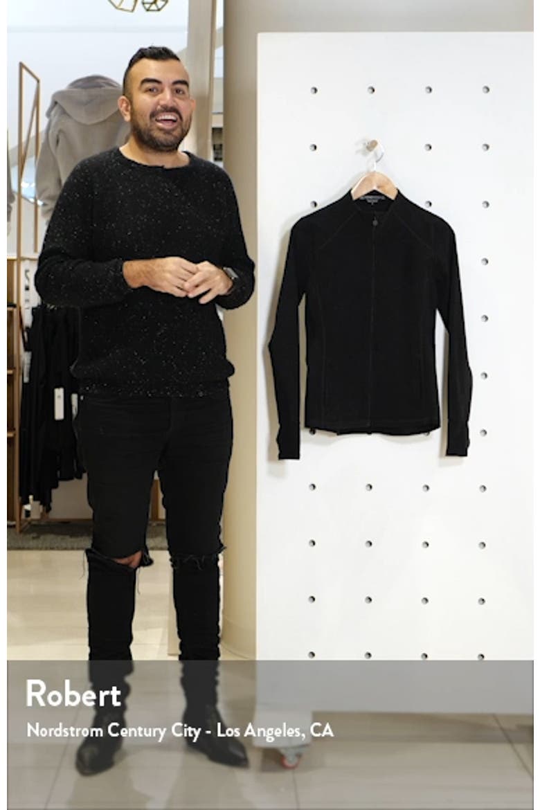 Mock Neck Front Zip Jacket video