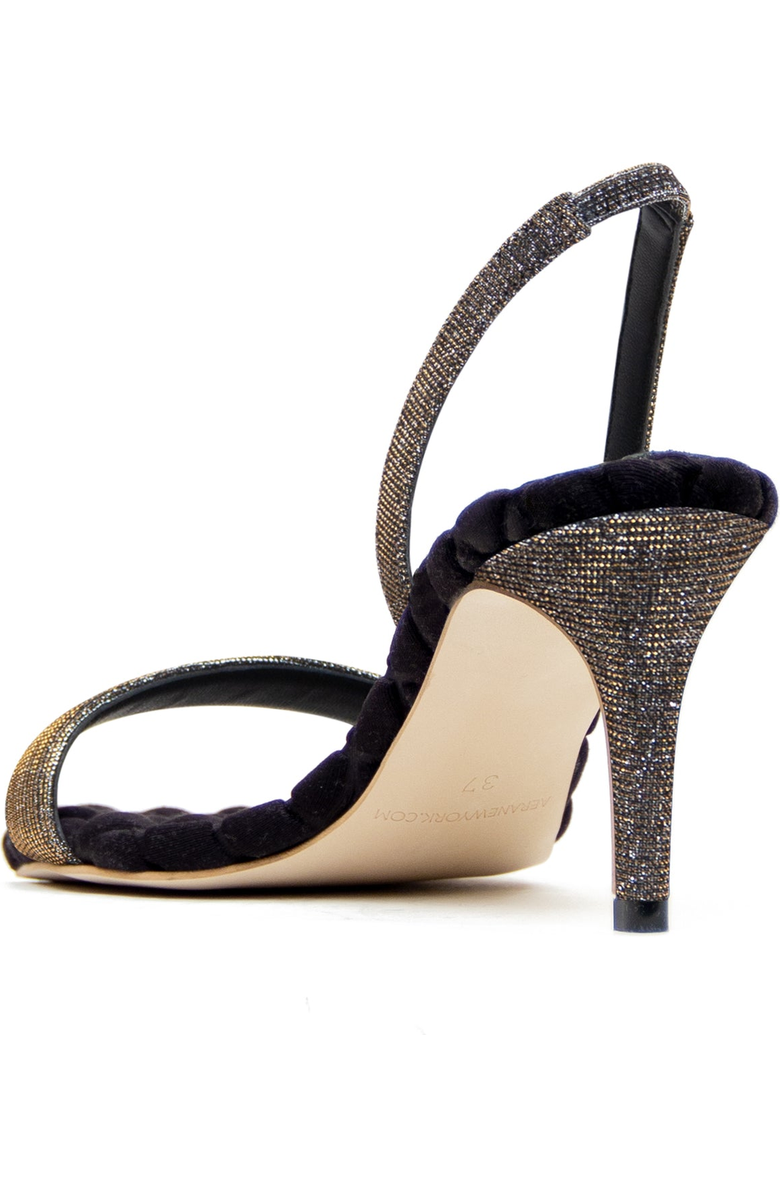 Aera Claudia Metallic Lurex Slingback Heels, Alternate, color, Metallic Lurex