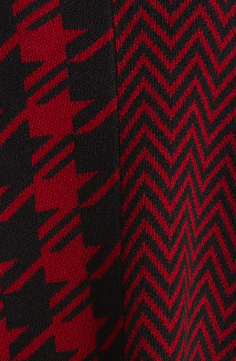 Anne Klein Mix Pattern Zip Cape, Alternate, color, 