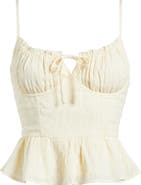 All in Favor Peplum Bustier Camisole