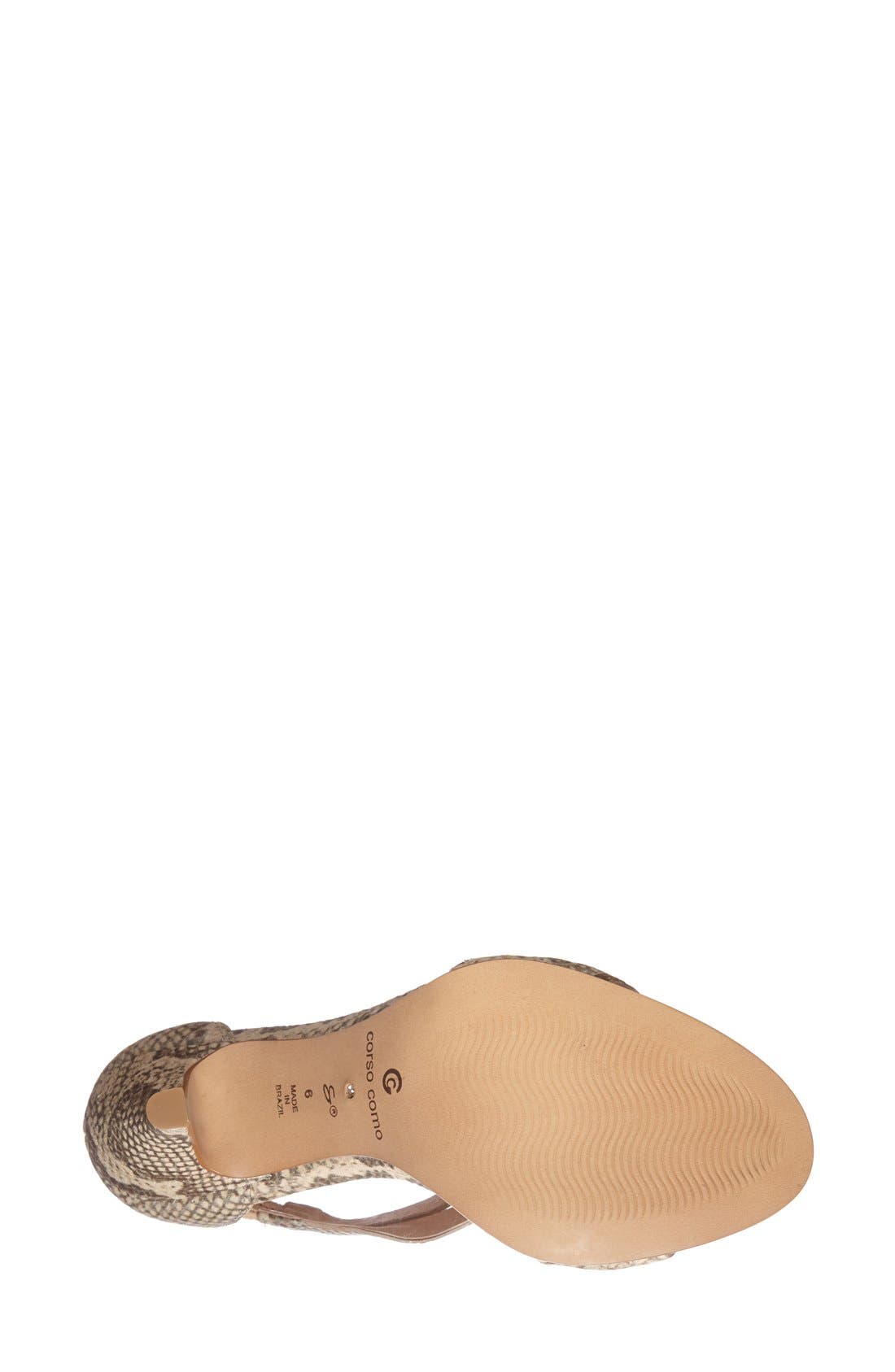 'Turks' Ankle Strap Sandal, Alternate, color, NATURAL VINTAGE SNAKE
