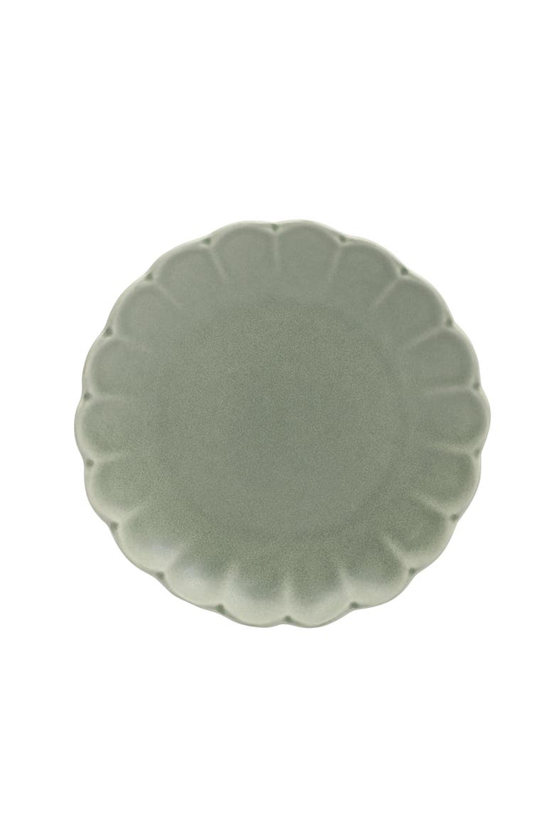 Malibu Shore 16-Piece Stoneware Plates and Bowls Dinnerware Set, Alternate, color, Green